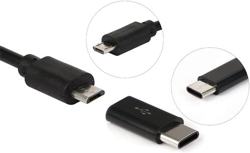 4Pack Micro USB to USB C Adapter, USB Micro Female to USB c Male Type C Compatible with Samsung Galaxy S23 S22 S21 Plus Ultra, Google Pixel 7a 7 6...