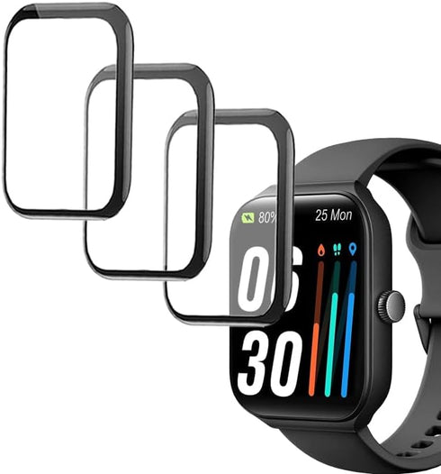 3D Screen Protector Compatible with TOOBUR IDW16 1.95” and Quican W16B Veryfit Smart Watch (Answer/Make Calls)...