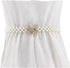 Pearl Belt for Wedding Dress Butterfly Rhinestone Belts for Dresses Gold Butterfly Chain Belt for Bridal Bridesmaid Elastic Decorative Waist Belts...