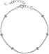 925 Sterling Silver Ankle Bracelet for Women Adjustable Bead Ankets Bracelets for Women Girls Satellite Anklet Beach Jewelry Link Chain Bracelet...