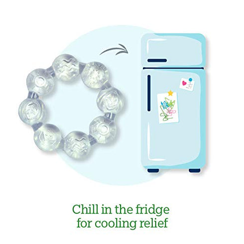 Green Sprouts Cool Ring Teether (2 Pack) Clear - 6mo+...