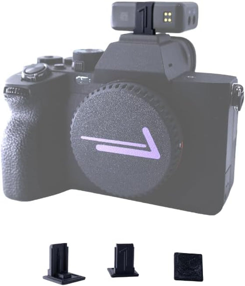 Cold Shoe Mount Replacement for DJI Mic, 3D Printed, Fits Camera Hot Shoe Mounted (3 Pack), Black, BCDM1M...