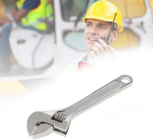 Silver Open End Wrench, Steel 2.5inch Monkey Wrench, Adjustable Spanner/Wrench for Repairing, Professional Mini Small Hand Tools Hand Spanner Tool...