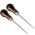 VIUJUH 2 Pack Awl,Gourd Shape Awl Tailors Awl Wood Handle Scratch Awl Sewing Awl Tool for Leather (2 Pack)...