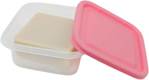 Soap Holder Container for Dr. Squatch Natural Bar Soap, Square Travel Soap Container with Lid Leakproof Soap Case Box Bathroom Soap Dishes for Cam...
