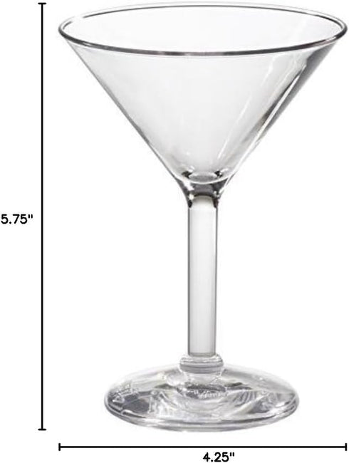 G.E.T. SW-1402-1-SAN-CL 6 oz. Martini, Clear (Pack of 12)...