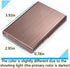 RFID BlockingStainless Steel Credit Card Holder, Men Women Metal Slim Wallet For Driver's License, ID Cards, Credit Cards, Or Business Cards (Rose...