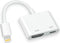 Apple MFi Certified Digital AV Adapter, Lightning to HDMI Converter for iPhone 14 13 12 11 X 8 7 to HD TV/Projector/Monitor (White)......