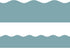 Calming Blue Bulletin Board Border Scalloped Border Trim for Classroom 52ft One Roll...