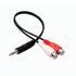8 Inches 3.5mm Male to 2 RCA Female Jack Stereo Audio Y Cable Adapter for Smartphones, Tablets, MP3, Home Theater, HDTV, Gaming Consoles, Hi-Fi Sy...