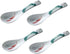 Ceramic Soup Spoons set, Chinese Style Glaze Porcelain Rice Spoons, Asian Tableware spoons Set of 4 (Dark green)...