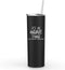 MIP Brand 20 oz Skinny Tall Tumbler Stainless Steel Vacuum Insulated Travel Mug With Straw It's An Anime Thing (Black)...