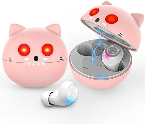 Pink Wireless Earbuds,Bluetooth in Ear Headphone with Microphone Comfor Lightweight with Noise Cancellation,3D Surround Stereo,Long Life Portable ...