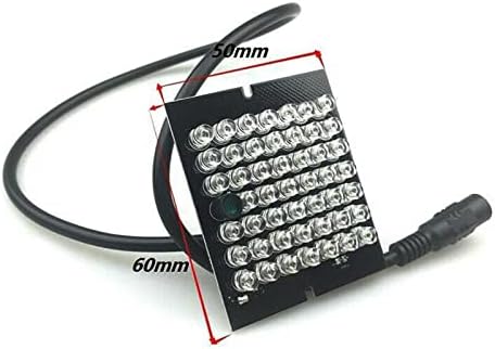 1 pcs DC 12V 1A Invisible CCTV 48-LED Night Vision 940nm IR Infrared Illuminator Light + Wire 60cm...