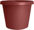 The HC Companies 8 Inch Round Prima Planter - Small Plastic Plant Pot with Rolled Rim for Indoor Outdoor Plants Flowers Herbs, Marsala...