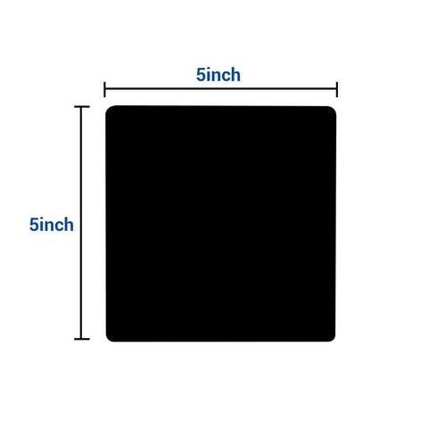 Dental Soft Splint, 5 Sheets 3 mm Dental Lab Splint Thermoforming Material for Vacuum Forming Machine 5'' x 5'' (Square, Black)...