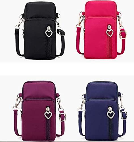 Womens Crossbody Phone Bag Purse Pouch Wristlet Wallet Case w Card Zip Pocket...