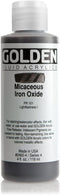 Golden Fluid Acrylic, 4 Ounce Bottle, Iridescent Mica Iron Ox...