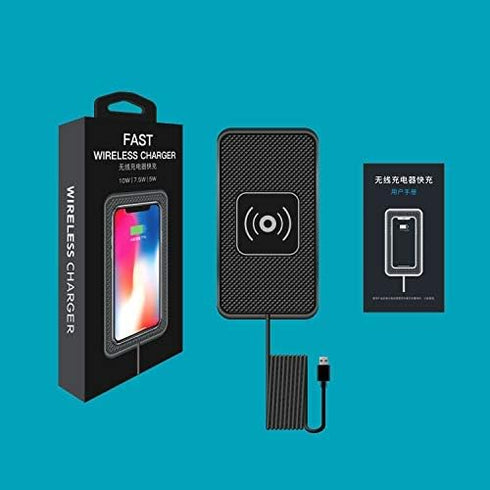 POLMXS Wireless Charger Car Charging pad 15W Fast Wireless Phone Charger Cell Phone Flat Charging mat Compatible with iPhone 11/12/12/14/15 Galaxy...