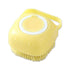 Awesome Pet Brushes Bath Massage Brush Shampoo Dispenser Dog Grooming Silicone Shower Brush For Cat Pets Bathing Product (green kawaii)...