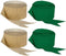 Green and Dark Metallic Gold Crepe Paper Streamers (2 Rolls Each Color) MADE IN USA!...