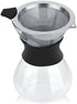 Yosoo Coffee Maker Pot, Manual Hand Drip Coffee Maker Glass Pot with Stainless Steel Filter, 400ml...