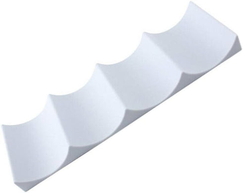 CALIDAKA European Style Wine Rack Countertop Wine Bottle Display Mat Wine Holder Storage Organizer Can Easy Stacker Storage Rack Wave Shape Champa...