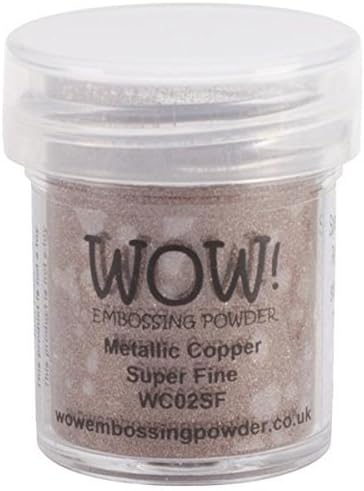 Wow! Embossing Powder Metallic Bundle: Gold, Silver, Platinum and Copper, 15ml (1) (1, Brown)...