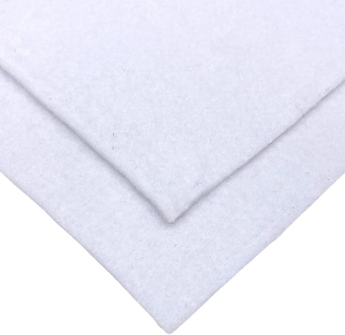 Craft Felt Fabric by The Yard - 72" Wide & 1.6mm Thick Acrylic Felt - Soft and Durable Snow White Felt Fabric for DIY Arts & Crafts, Decorations a...