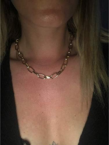Cathercing Women Choker Necklace Chain Thin Link Necklace for Women Trendy Jewelry Necklaces Chains Punk...