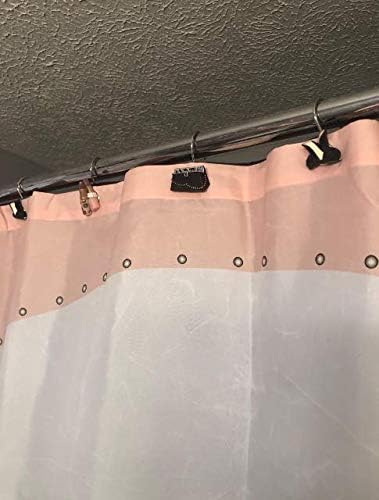 Home Decorative Handbag High-Heel Shoes Lipsticks Shower Curtain Hooks Rings Make Up Set of 12...