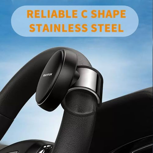 No Tool Required Easy Set Up Silicone Steering Wheel Spinners for Automobiles...
