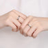 Matching Promise Rings for Couples Matching Rings Set Adjustable for Him and Her Engagement Wedding Rings Set of 2 Rings (Style 3)...