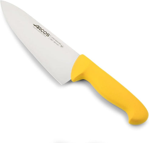Arcos Chef Knife 8 Inch Nitrum Stainless Steel and 200 mm blade. Professional Multipurpose Cooking Knife. Ergonomic Polypropylene Handle. Series 2...
