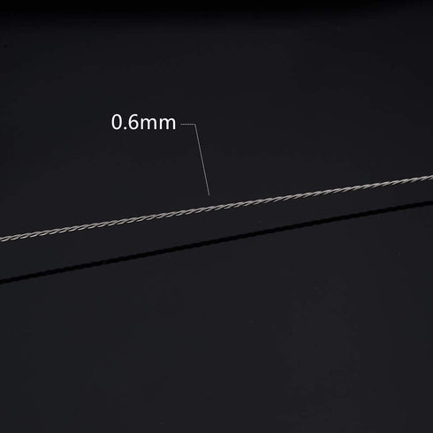 BENECREAT 22 Gauge Tarnish Resistant Twist Silver Jewelry Wire for Necklace Bracelet Making and Other Handmade Project, 33-Feet/11-Yard...