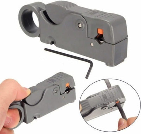 2 pcs Automatic Stripping Plier Cable Stripper Tools Double Blades Stripped Wire SS551...