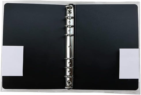 3 Pack A5 A6 B5 Round Ring Binder Cover 6-Ring 9-Ring PVC Binder Covers Refillable Notebook Loose Leaf Binder Protector (Inner Paper Not Included)...
