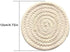 Gracelife 6pcs Cup Mat Pure Cotton Thread Weave Round Drink Hot Pads Mats Set Absorbent Scald-proof Drink Coasters (Beige)...