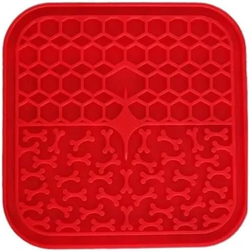 Pet Lick Silicone Mat for Dogs Pet Slow Food Plate Dog Bathing Distraction Silicone Dog Sucker Food Training Dog Feeder Supplies...