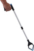 Trash Grabber Aluminum Alloy ABS Material Folding Design Grabber Pickup Tool Lightweight Portable Blue Black Labor Saving Picker Reaching Aids...