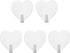 5PCS 40 * 45mm Stainless Steel Heart-Shaped Hook Heart Shaped Multifunctional Self Adhesive Door Hook Coat Hooks Wall Mounted Coat Rack Closet Hoo...