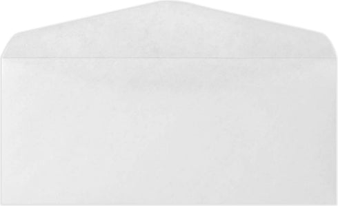 LUXPaper #8 5/8 Commercial Flap Business Envelopes | 3 5/8" x 8 5/8" | Bright White | 24lb. Text | 50 Qty...