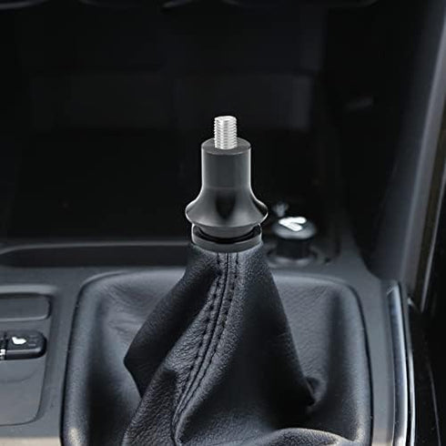 Shift Knobs Boot Retainer Adapter Gear Stick Shifter Connector with Aluminum, M10 X 1.5 Thread(Black)...