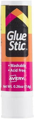 Avery 98089 Glue Sticks, Permanent, .26 oz, Value Pack, 18/PK, Clear...