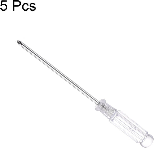 uxcell Mini Phillips Screwdriver, 3.0mm Cross Head 115mm Length for Small Appliances Repair, 5 Pcs...