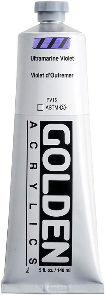 5 Oz Heavy Body Acrylic Color Paints Color: Ultramarine Violet...
