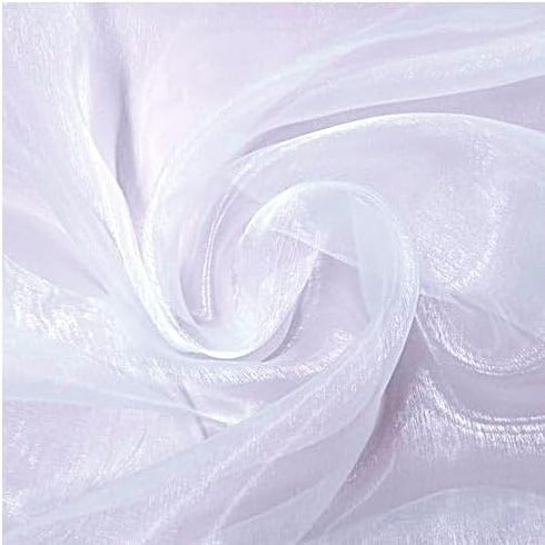 MDS Pack of 10 Yards Long Bridal Solid Sheer Organza Fabric Bolt for Wedding Dress, Fashion, Crafts, Decorations, Backdrop, Christmas Craft Suppli...