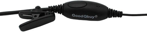 2Pcs G Shape Clip-Ear Walkie Talkie Headset Earpiece with Mic is compatible with Midland LXT118 GXT1000VP4 LXT500VP3 LXT600VP3 LXT380 2-pin...