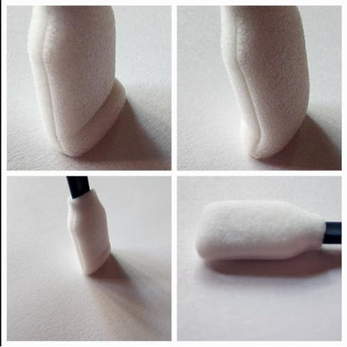 Wellgler's 100pcs Foam Cleaning Swabs,Square Rectangle Cleaning Swab?for Solvent Format Inkjet Printer Roland Optical Equipment?Camera, Optical Le...