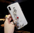BONITEC Jesiya for iPhone Xs Max Case Clear Bracelet 3D Glitter Sparkle Bling Strap Luxury Shiny Crystal Rhinestone Diamond Silver Chain Protectiv...